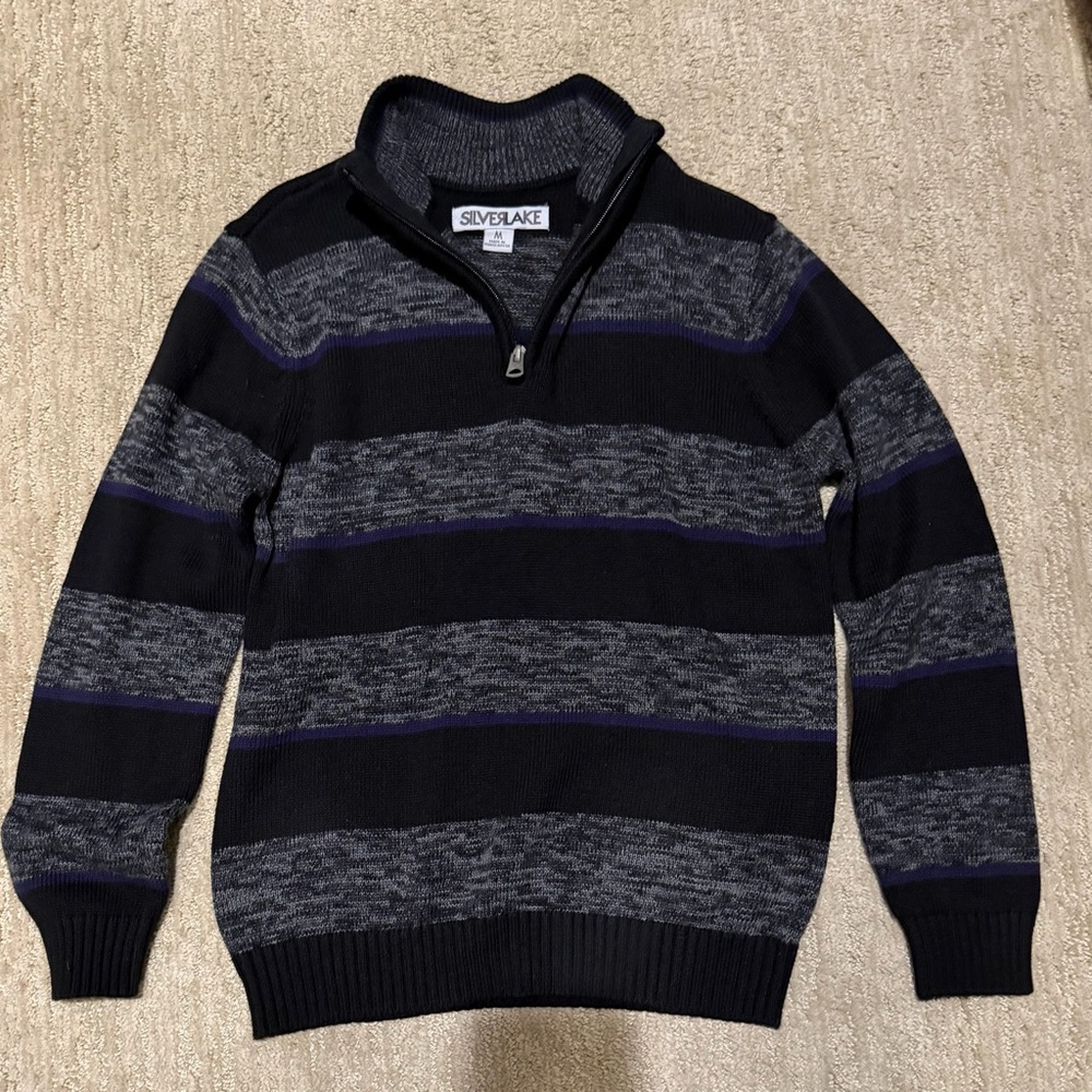 Boys Silver Lake Quarter Zip Sweater – Size Medium